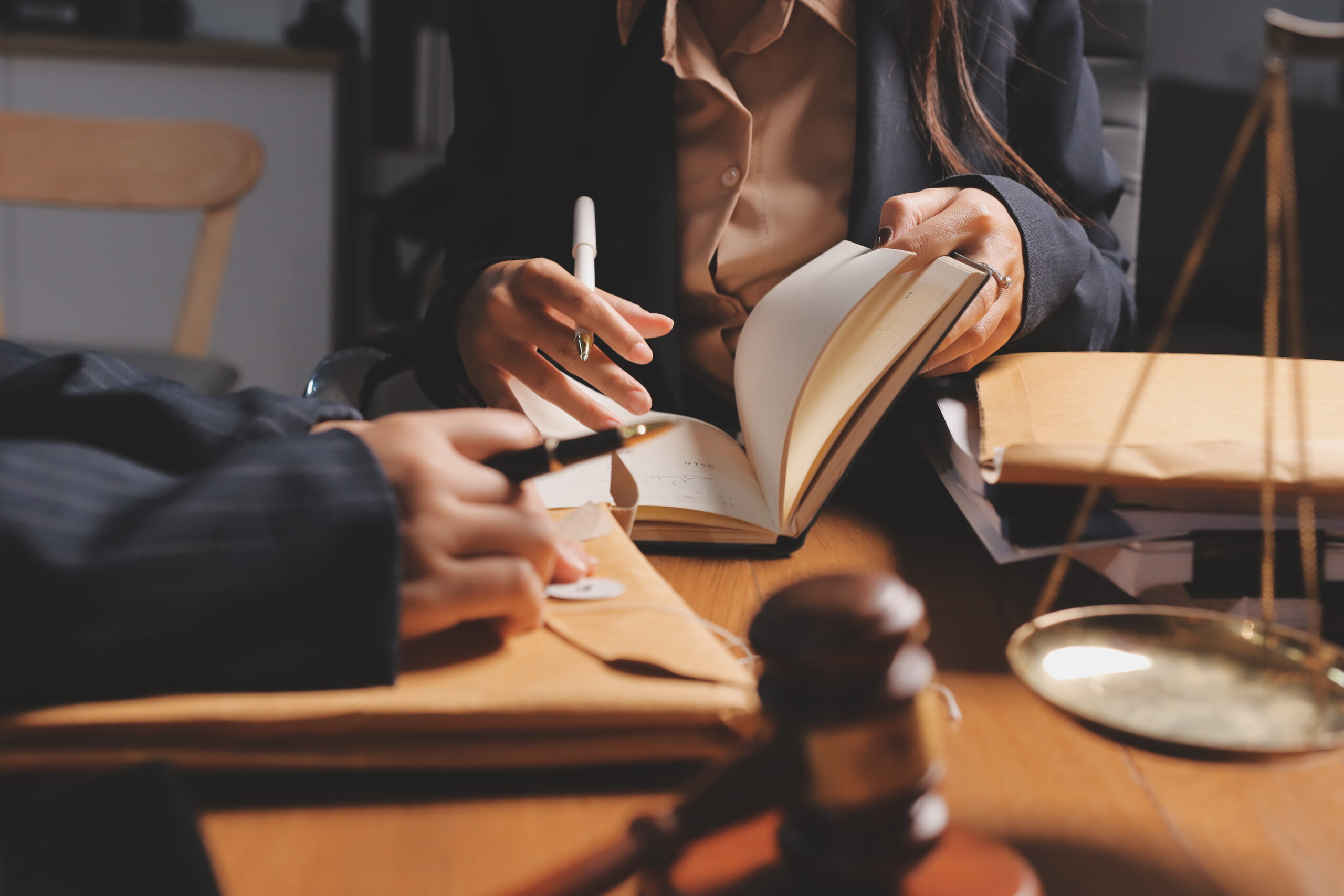 attractive young lawyer in office business woman and lawyers dis